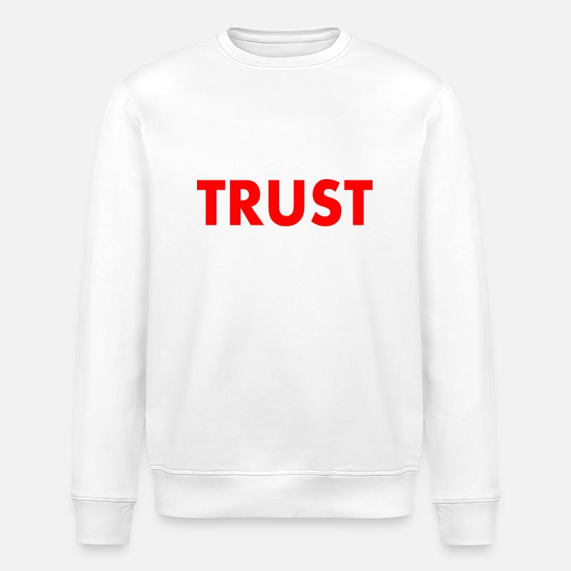 Trust - Sweat bio ROLLER Stanley/Stella Unisexe - blanc