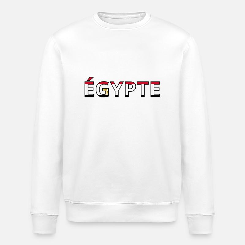 Drapeau Égypte - Sweat bio ROLLER Stanley/Stella Unisexe - blanc