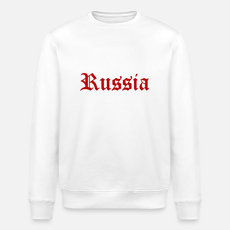 Russie - Sweat bio ROLLER Stanley/Stella Unisexe - blanc