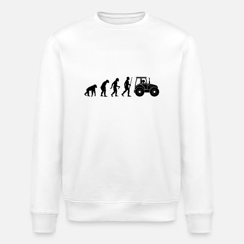 Traktor Evolution Farmer - Stanley/Stella Unisex Bio-Sweatshirt ROLLER - Weiß