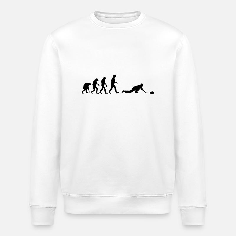curling evolution - Stanley/Stella Unisex Bio-Sweatshirt ROLLER - Weiß