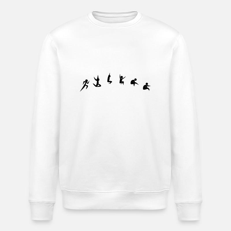 Weitsprung - Stanley/Stella Unisex Bio-Sweatshirt ROLLER - Weiß