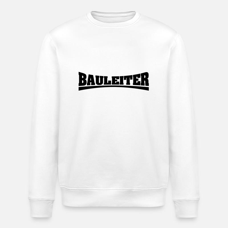 bauleiter_schriftzug - Stanley/Stella Unisex Bio-Sweatshirt ROLLER - Weiß