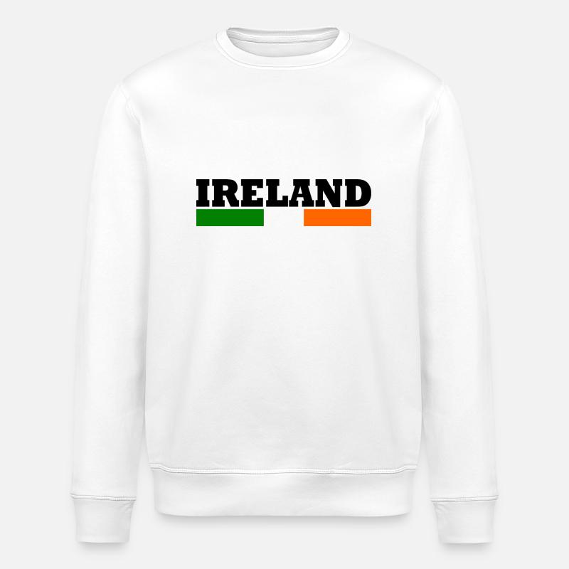 Coole Irlande drapeau - Sweat bio ROLLER Stanley/Stella Unisexe - blanc