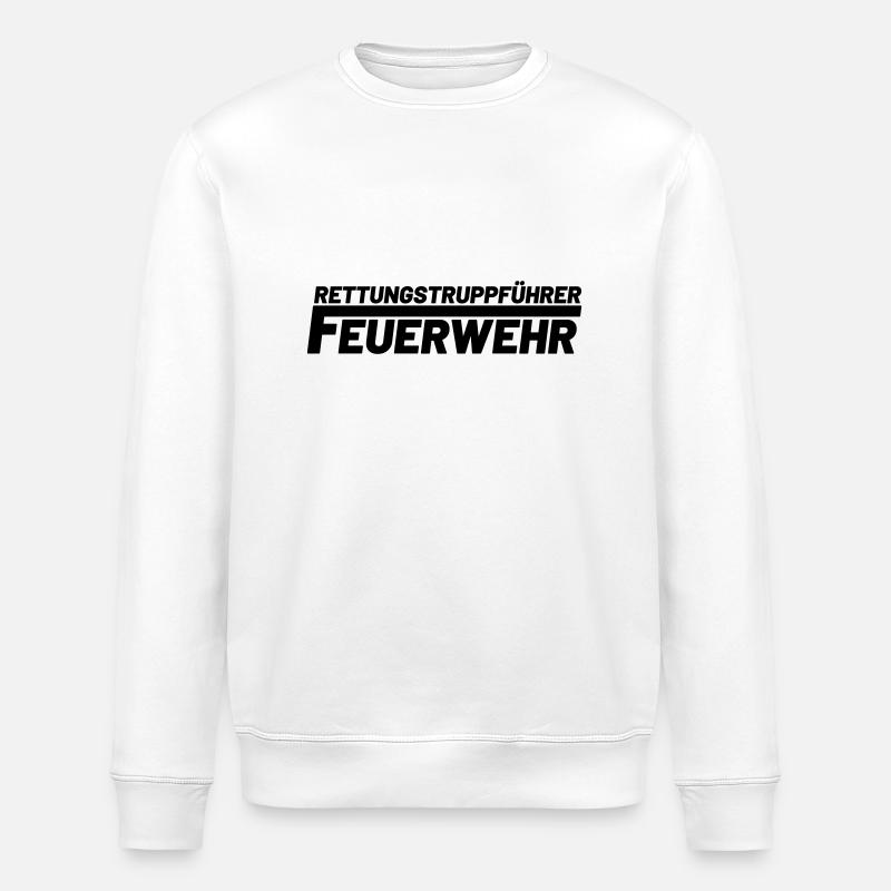 Rettungstruppführer freiwillige Feuerwehr - Stanley/Stella Unisex Bio-Sweatshirt ROLLER - Weiß