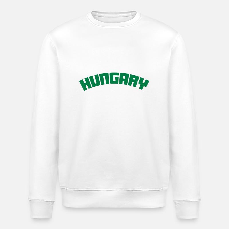 hungary - Stanley/Stella ROLLER Unisex Organic Sweatshirt - white