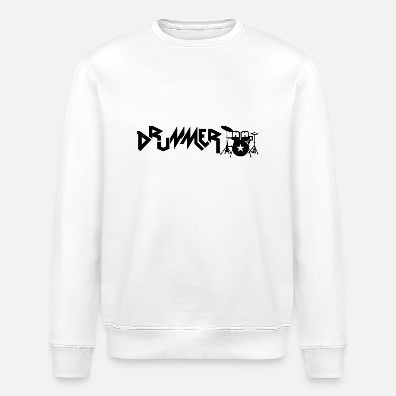 drummer - Stanley/Stella Unisex Bio-Sweatshirt ROLLER - Weiß