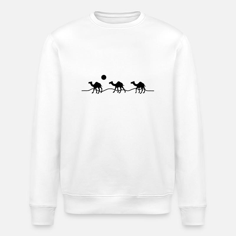 3 Kamele - Stanley/Stella Unisex Bio-Sweatshirt ROLLER - Weiß