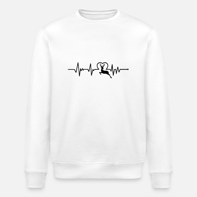 Rentier - Stanley/Stella Unisex Bio-Sweatshirt ROLLER - Weiß