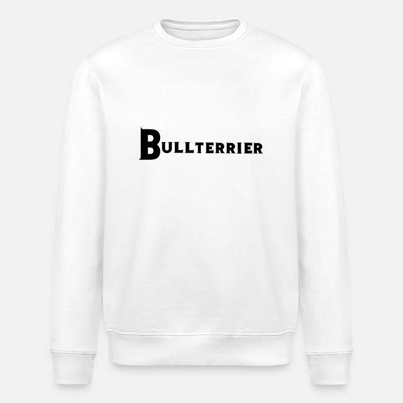 Bullterrrier - Stanley/Stella Unisex Bio-Sweatshirt ROLLER - Weiß
