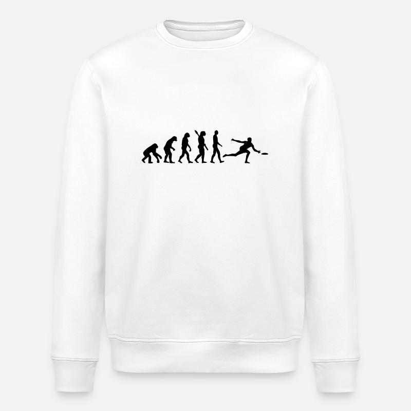 Evolution Frisbee - Stanley/Stella ROLLER Unisex Organic Sweatshirt - white