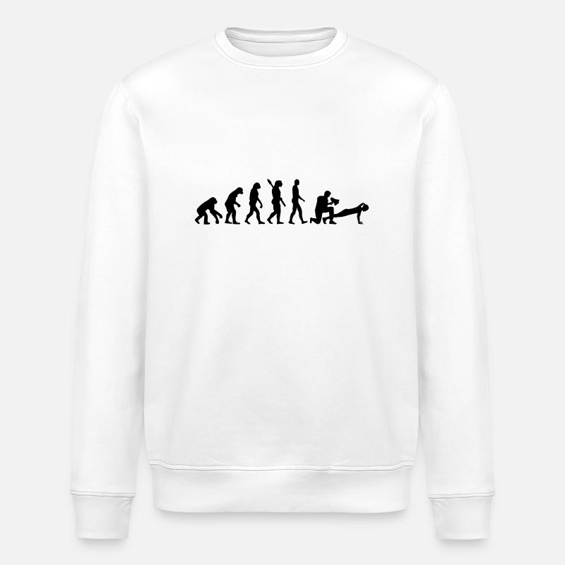 Fitnesstrainer - Stanley/Stella Unisex Bio-Sweatshirt ROLLER - Weiß