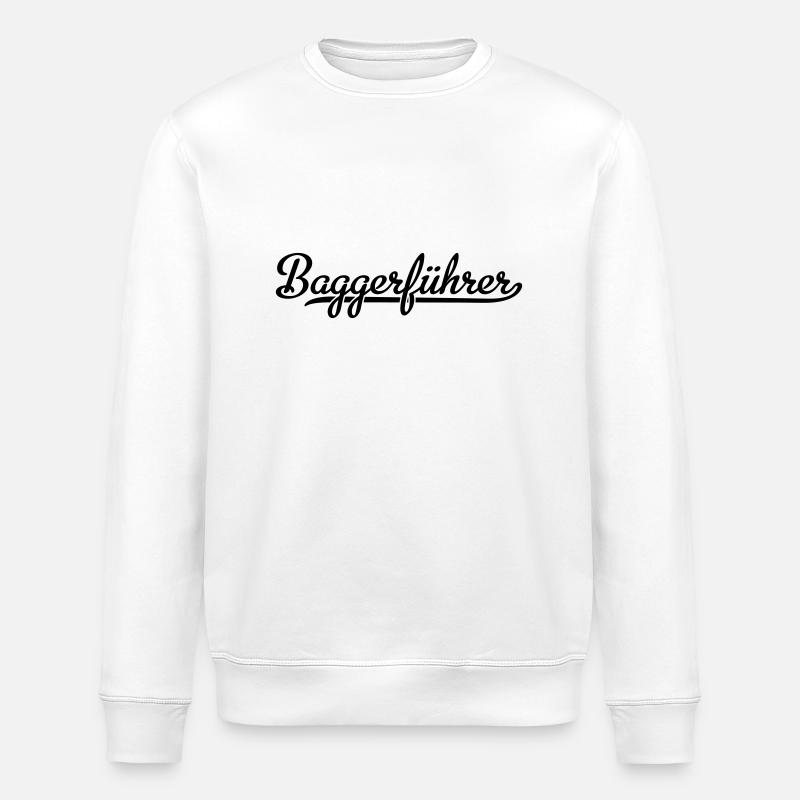 Baggerfahrer - Stanley/Stella Unisex Bio-Sweatshirt ROLLER - Weiß