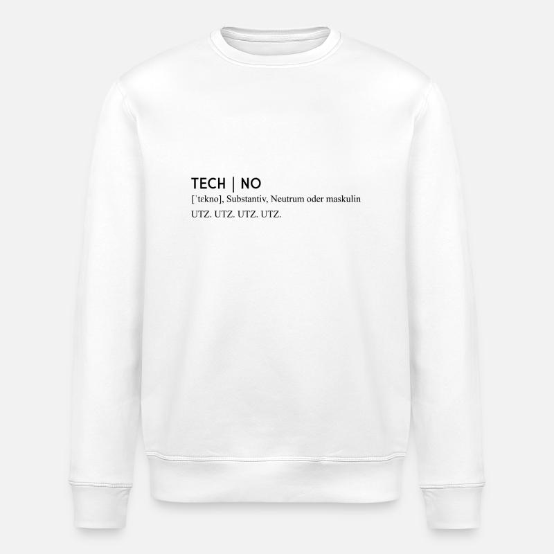 Music Definition Genre Techno - Stanley/Stella Unisex Bio-Sweatshirt ROLLER - Weiß