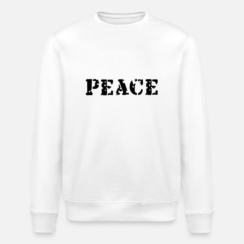 Peace - Stanley/Stella ROLLER Unisex Organic Sweatshirt - white