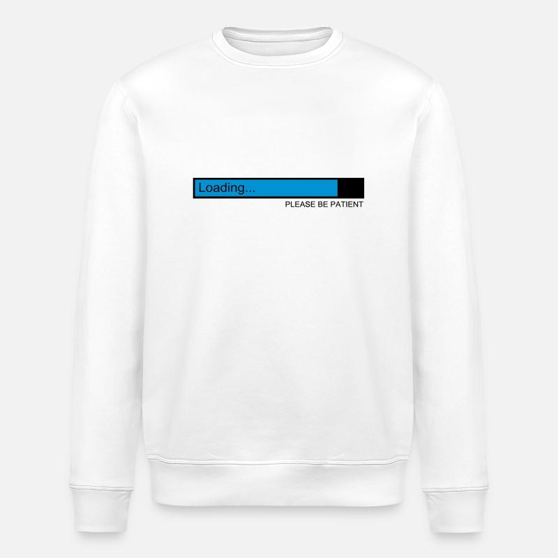 loading / loading bar / pc / download - Stanley/Stella ROLLER Unisex Organic Sweatshirt - white
