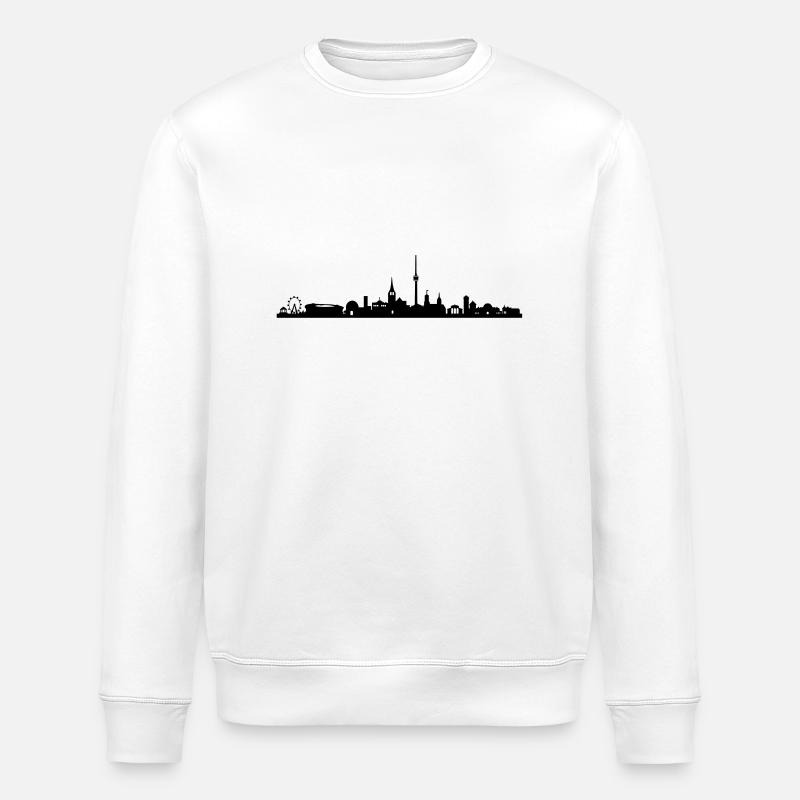 Skyline Stuttgart - Stanley/Stella ROLLER Unisex Organic Sweatshirt - white