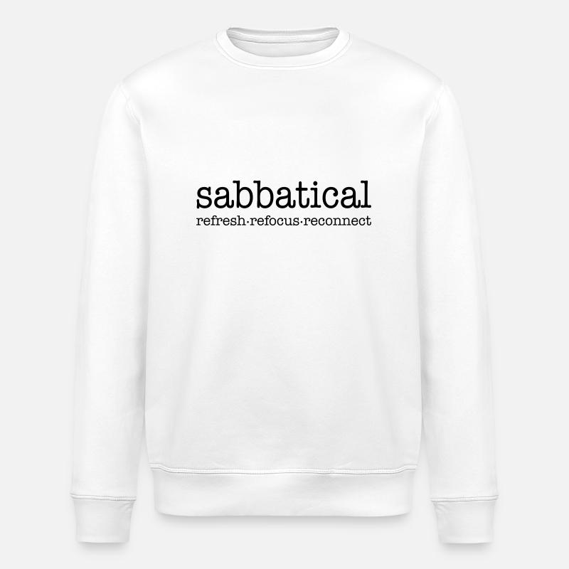 sabbatical - Stanley/Stella ROLLER Unisex Organic Sweatshirt - white