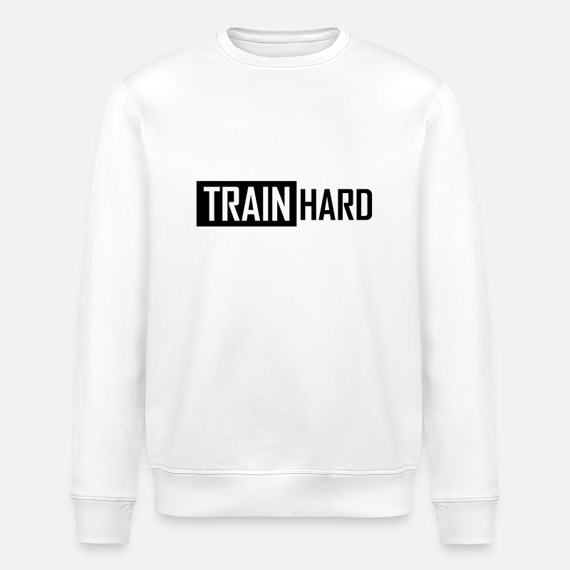 train hard - Sweat bio ROLLER Stanley/Stella Unisexe - blanc