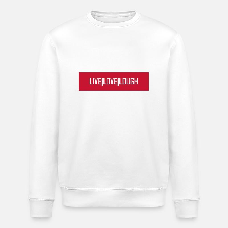 Live Love Lough - Stanley/Stella Unisex Bio-Sweatshirt ROLLER - Weiß
