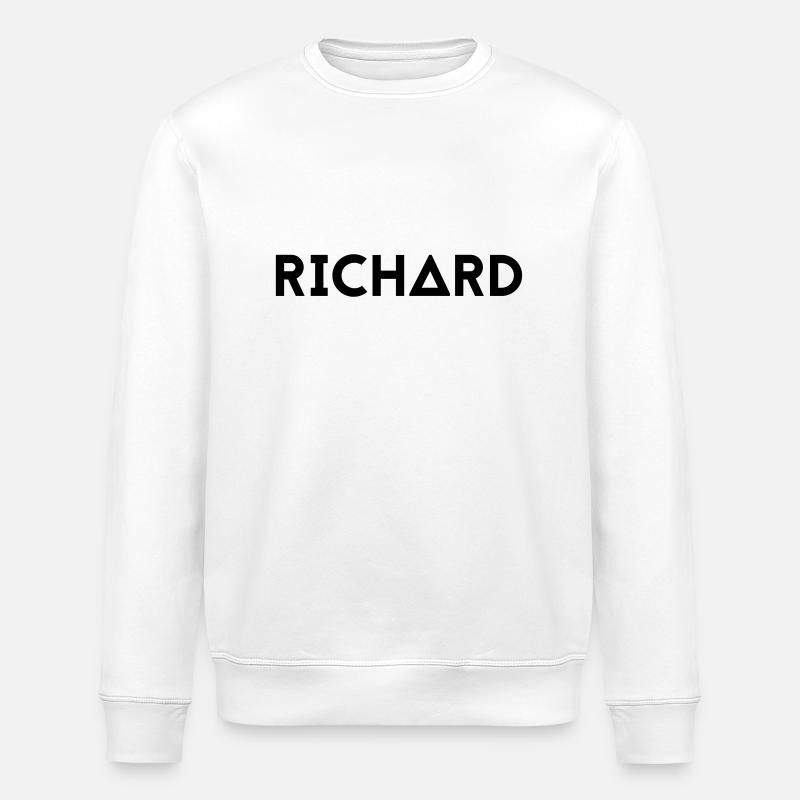 Prénom Richard - Sweat bio ROLLER Stanley/Stella Unisexe - blanc