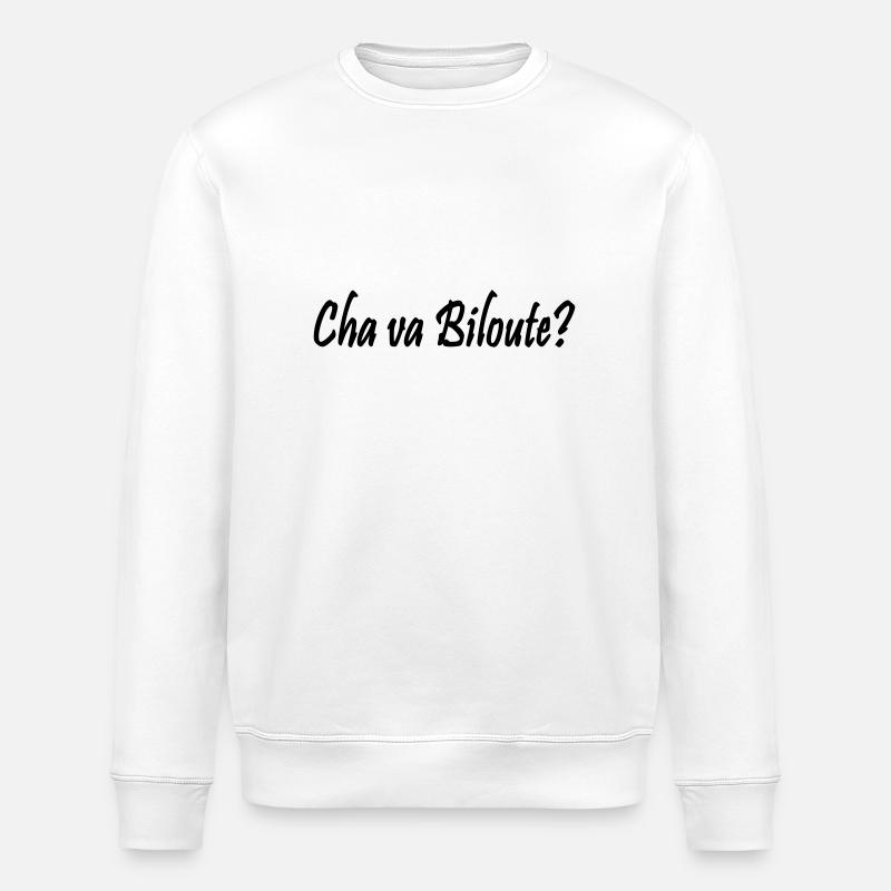 chavabiloute - Sweat bio ROLLER Stanley/Stella Unisexe - blanc