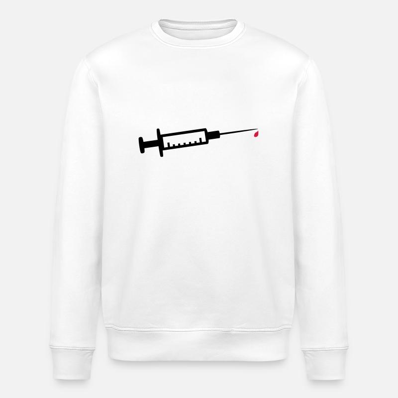 Seringue - Sweat bio ROLLER Stanley/Stella Unisexe - blanc