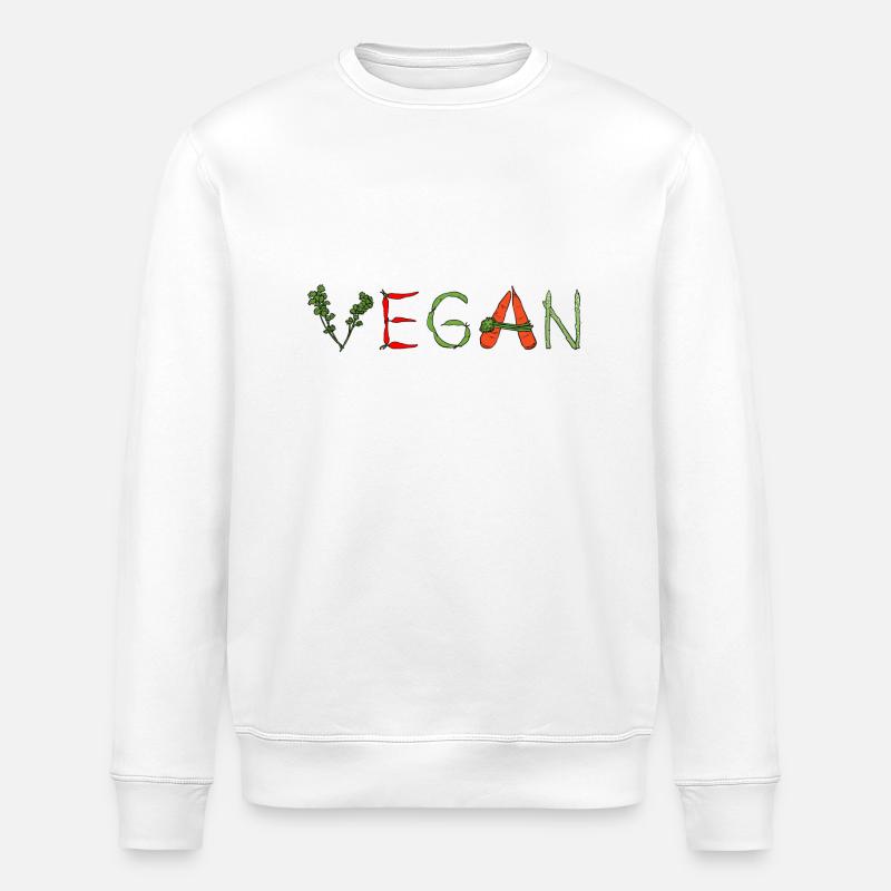 Vegan Veggies - Stanley/Stella Unisex Bio-Sweatshirt ROLLER - Weiß