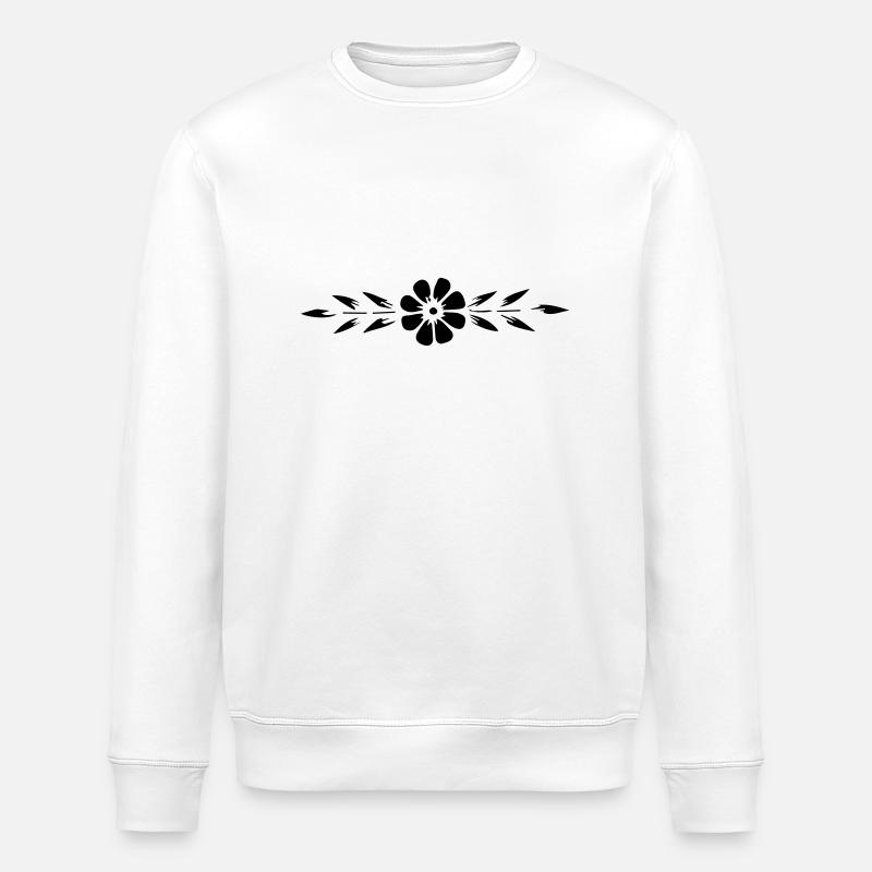 flower_1 - Sweat bio ROLLER Stanley/Stella Unisexe - blanc