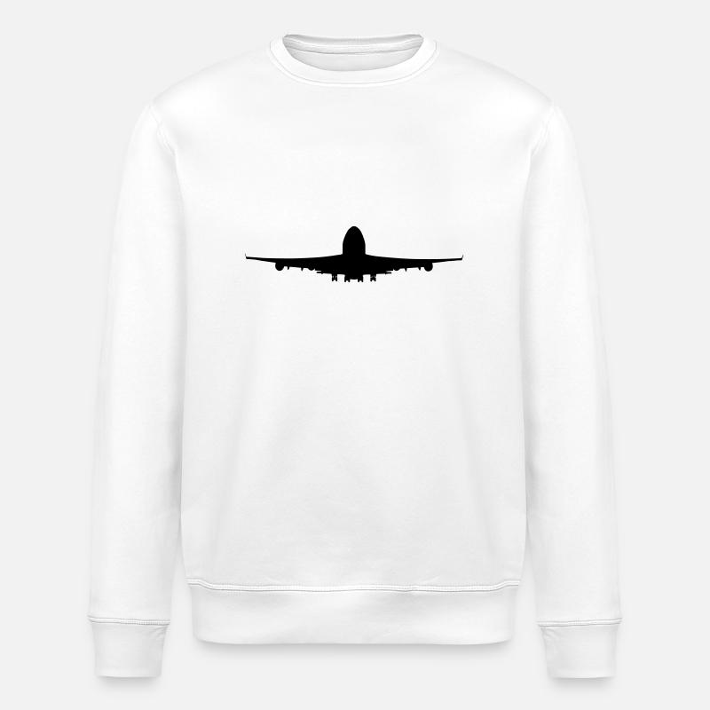 Flugzeug - Stanley/Stella Unisex Bio-Sweatshirt ROLLER - Weiß