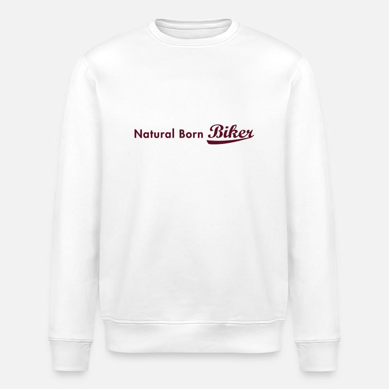 evolution_biker - Stanley/Stella Unisex Bio-Sweatshirt ROLLER - Weiß