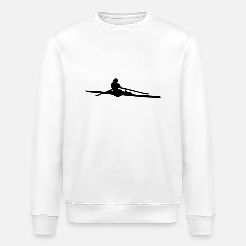 Rudern skiff - Stanley/Stella Unisex Bio-Sweatshirt ROLLER - Weiß
