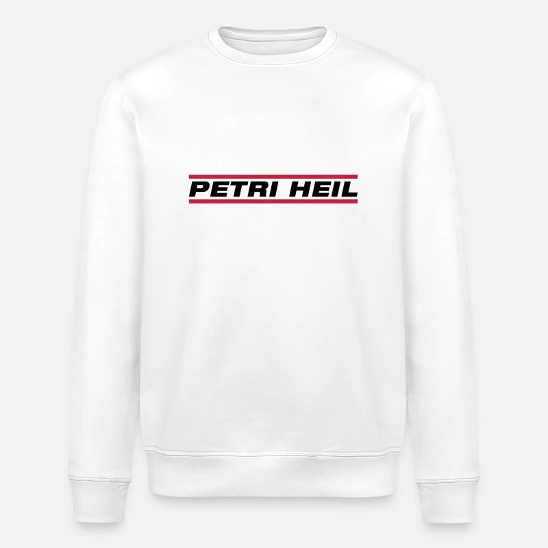 petri_heil_zu2 - Stanley/Stella Unisex Bio-Sweatshirt ROLLER - Weiß
