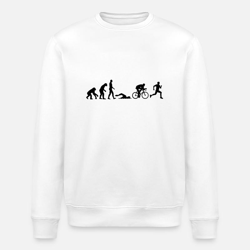 Evolution Triathlon - Stanley/Stella ROLLER Unisex Organic Sweatshirt - white