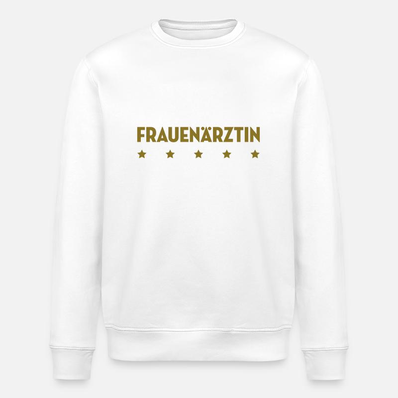 frauenaerztin_4 - Stanley/Stella Unisex Bio-Sweatshirt ROLLER - Weiß