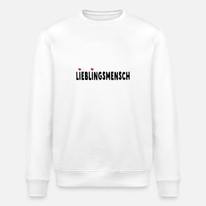 Lieblingsmensch - Stanley/Stella Unisex Bio-Sweatshirt ROLLER - Weiß
