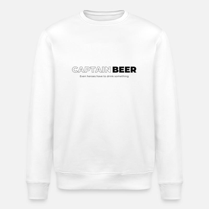 Captain Beer - Stanley/Stella Unisex Bio-Sweatshirt ROLLER - Weiß