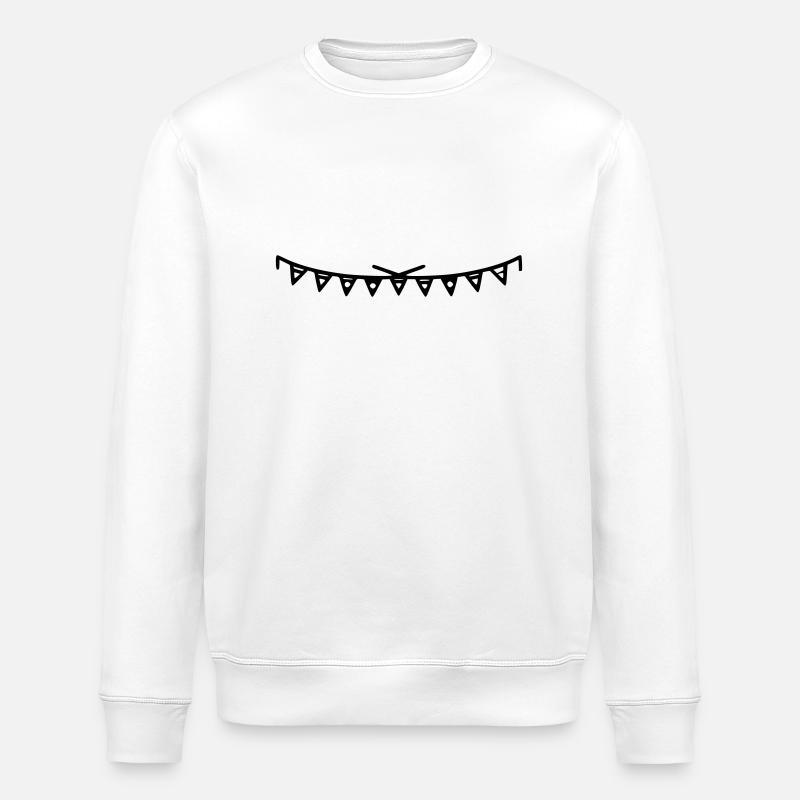 Girlande - Stanley/Stella Unisex Bio-Sweatshirt ROLLER - Weiß