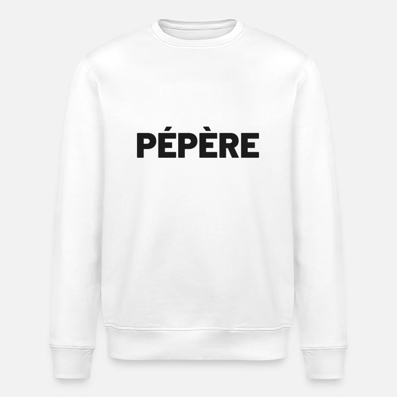 pepere - Sweat bio ROLLER Stanley/Stella Unisexe - blanc
