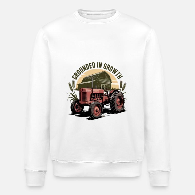 Grounded in Growth - Stanley/Stella Unisex Bio-Sweatshirt ROLLER - Weiß