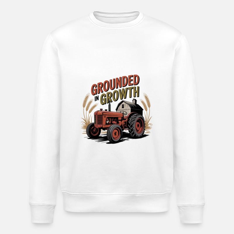 Grounded in Growth - Stanley/Stella Unisex Bio-Sweatshirt ROLLER - Weiß