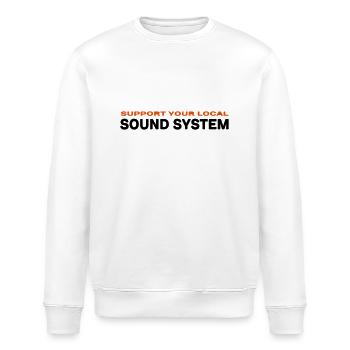 sylssl.ai - Stanley/Stella Unisex Bio-Sweatshirt ROLLER - Weiß - Vorne - Nik (191cm)