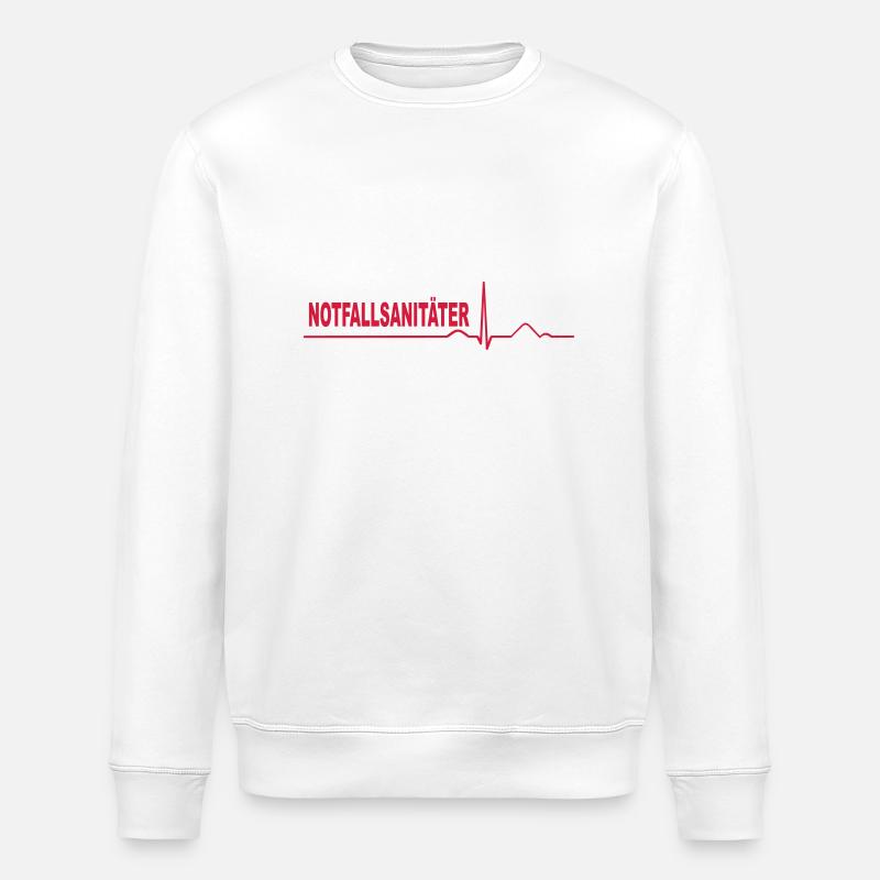 Notfallsanitäter - Stanley/Stella Unisex Bio-Sweatshirt ROLLER - Weiß