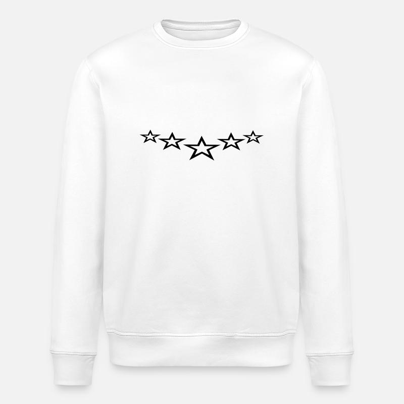 cool_stars_design_1c - Sweat bio ROLLER Stanley/Stella Unisexe - blanc