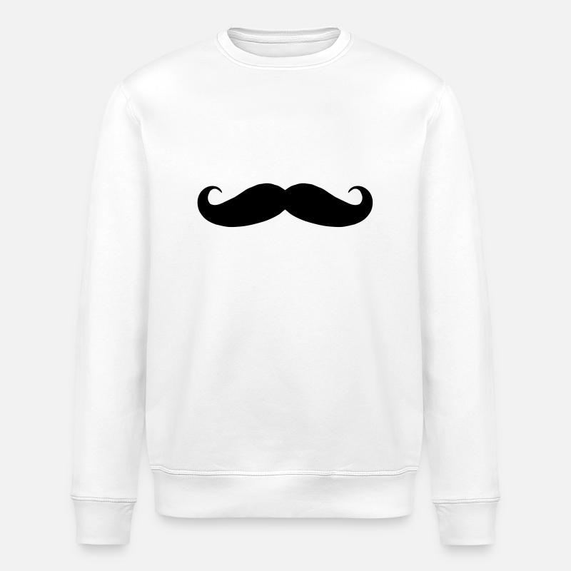 Mustache - Sweat bio ROLLER Stanley/Stella Unisexe - blanc