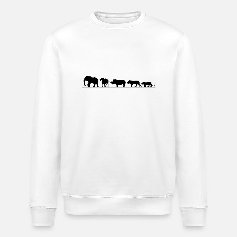 Le Big Five Safari - Sweat bio ROLLER Stanley/Stella Unisexe - blanc