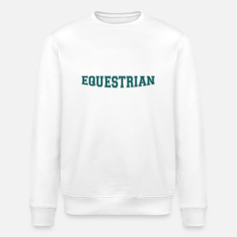 Equestrian Writing - Stanley/Stella Unisex Bio-Sweatshirt ROLLER - Weiß