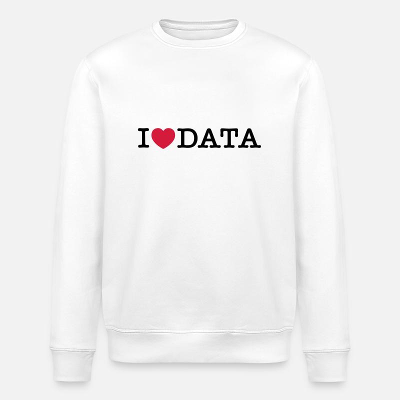 I Love Data - Sweat bio ROLLER Stanley/Stella Unisexe - blanc