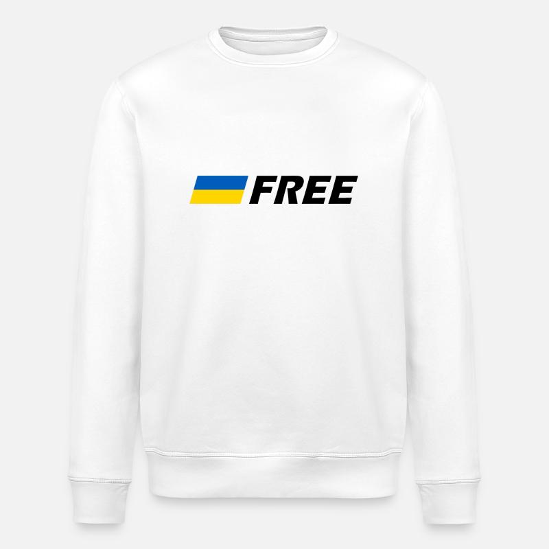 Free ukraine - Stanley/Stella Unisex Bio-Sweatshirt ROLLER - Weiß