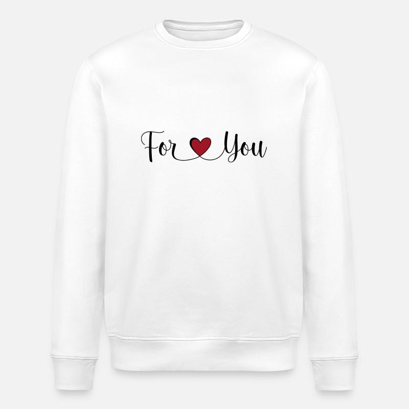 Für dich - Stanley/Stella Unisex Bio-Sweatshirt ROLLER - Weiß